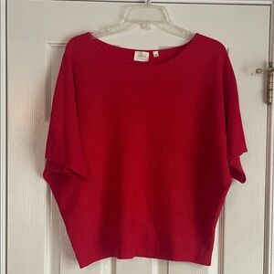 NWT Cyrus Dolman Sleeve Bold Red Knit Sweater